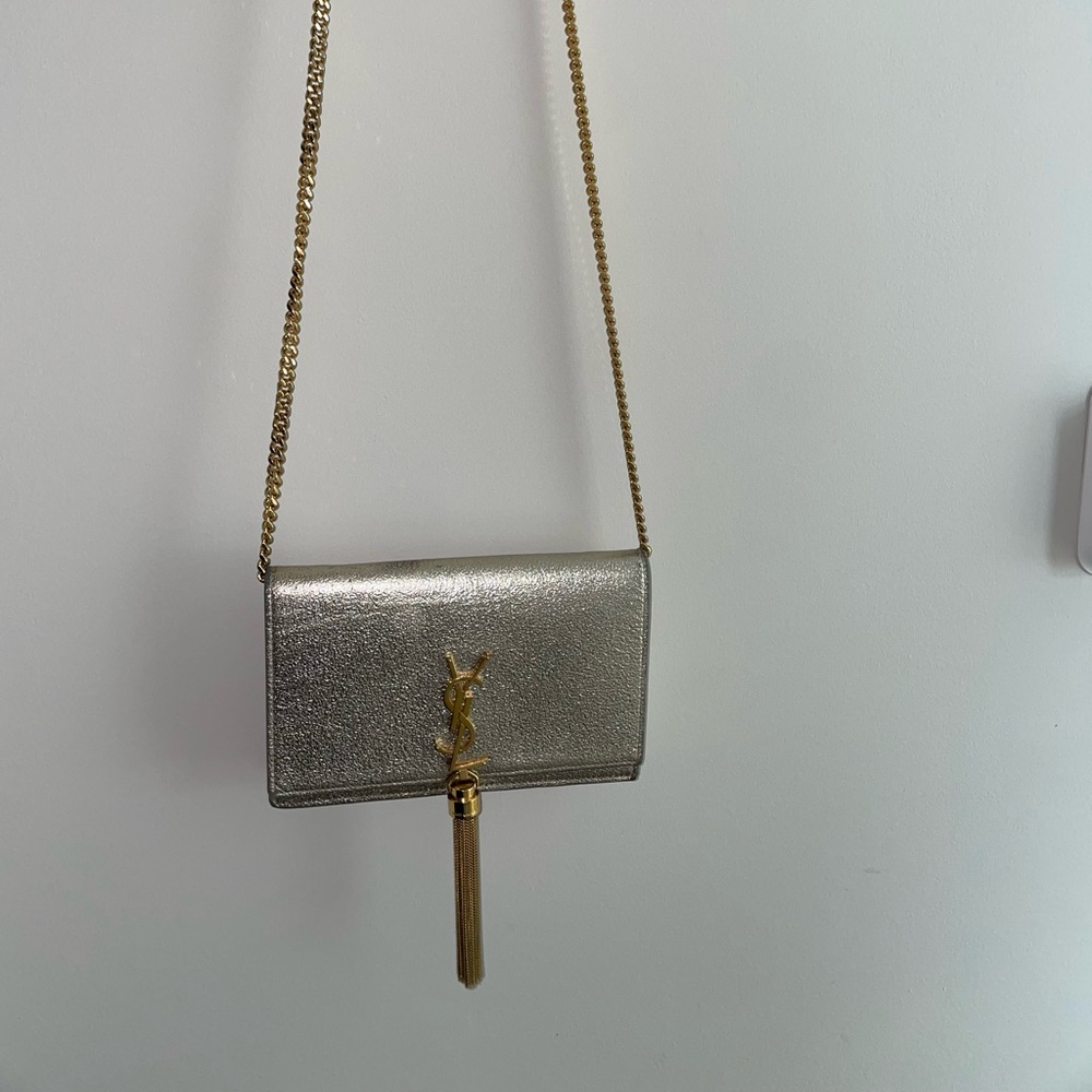 Ysl Tassel Gold wallet on chain